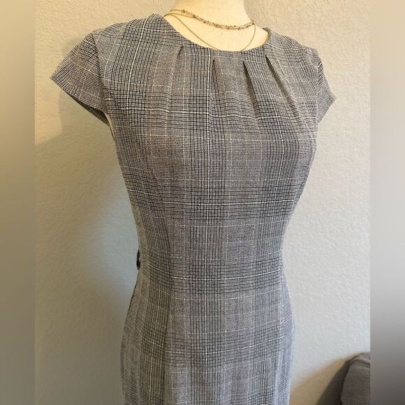 H&M Women’s Plaid Bodycon Dress - Size Small - Picture 2 of 14
